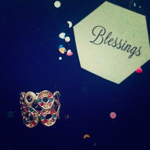 Multi Colored Infinity Ring